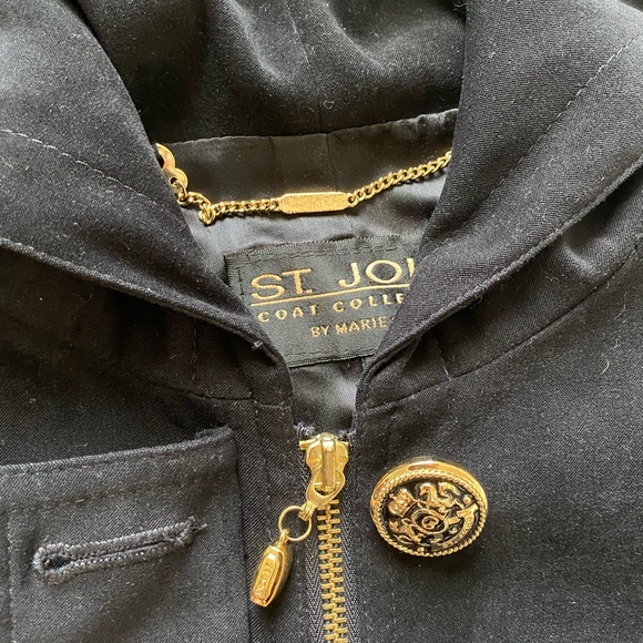 St. John Coat Collection by Marie Gray Hooded Long Jacket - Picture 10 of 15